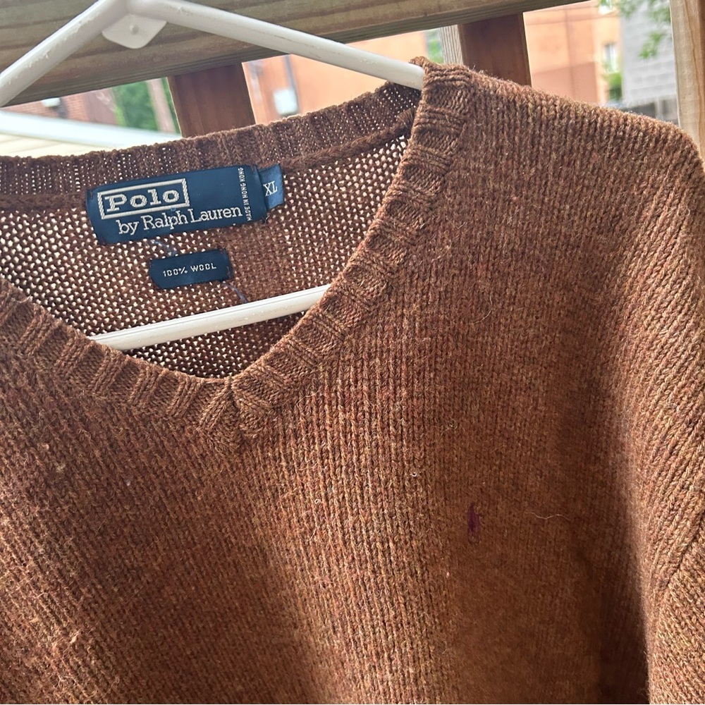 Vintage Polo Ralph Lauren 100% Wool XL - Picture 2 of 7
